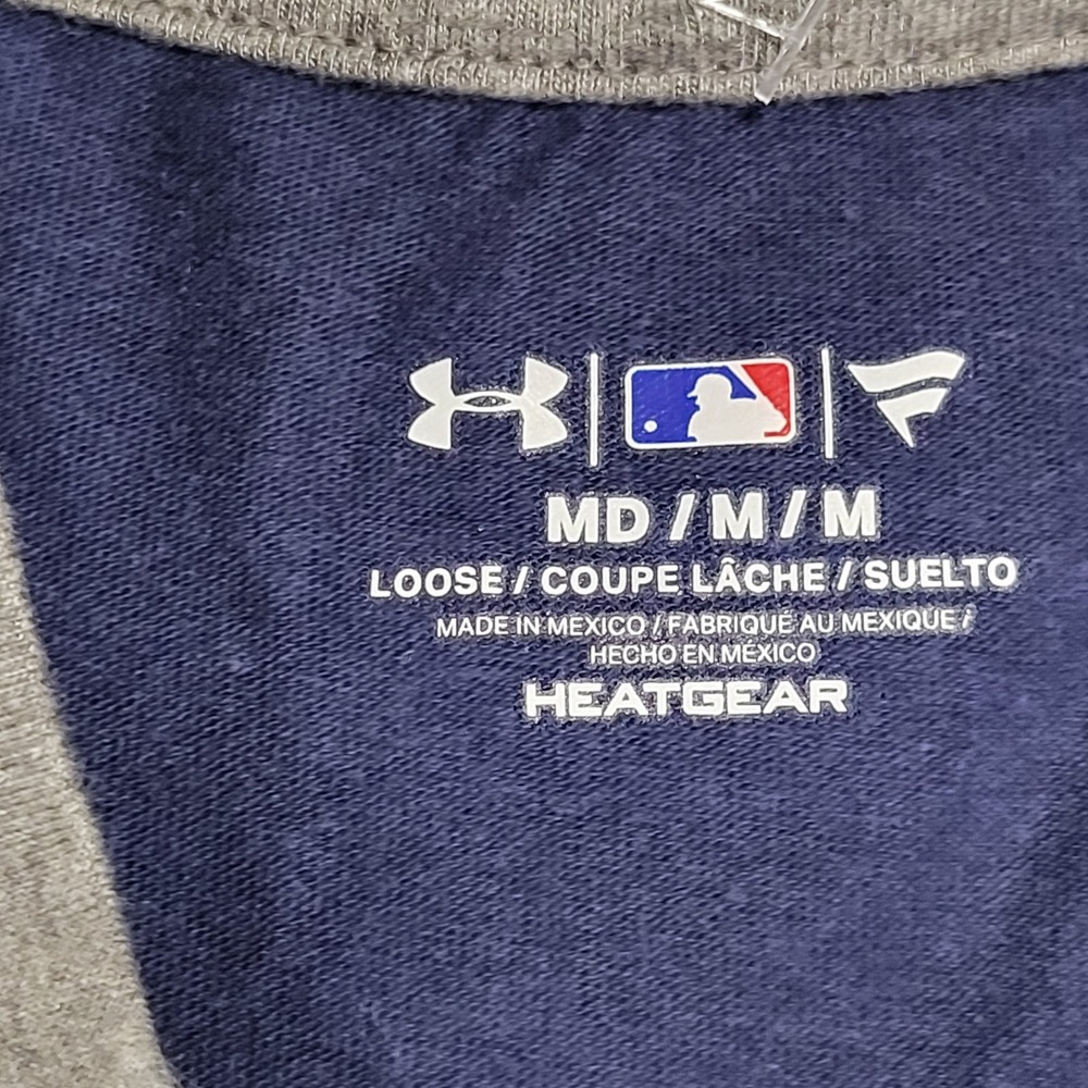WOMENS UNDER ARMOUR MLB HEATGEAR NEW YORK YANKEES VEST TANKS Sz M GRAY/BLUE NWT - Picture 6 of 10